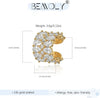 Gold Ear Cuff for Women, 14K Gold Plated Single Non-Pierced Earring with Micro-Pave Cubic Zirconia Adjustable Open Ear Clip for & Special Occasions - view 5