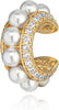 Gold Ear Cuff for Women, 14K Gold Plated Single Non-Pierced Earring with Micro-Pave Cubic Zirconia Adjustable Open Ear Clip for & Special Occasions - ear cuff-S 006