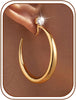 Hoop Clip on Earrings for Women 14K Gold/Silver Plated CZ Clip Earrings for Women Large Hoop Earrings Trendy Non Pierced Earring Jewelry Gifts 35MM - main view