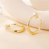 Hoop Clip on Earrings for Women 14K Gold/Silver Plated CZ Clip Earrings for Women Large Hoop Earrings Trendy Non Pierced Earring Jewelry Gifts 35MM - view 4