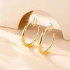 Hoop Clip on Earrings for Women 14K Gold/Silver Plated CZ Clip Earrings for Women Large Hoop Earrings Trendy Non Pierced Earring Jewelry Gifts 35MM - view 5