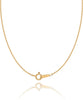 925 Sterling Silver Chain Necklace for Women Dainty 1.1mm 1.5mm 18K Gold Plated Cable Chain with Spring Ring Clasp - 16 Inch (Women's Choker Length) 1.1mm Wide Gold