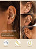 11Pcs Ear Cuffs for Non Piercing, Adjustable Clip on Earrings - view 3