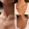 Layered Necklaces for Women 14K Gold Plated Dainty Stack Necklace - view 4