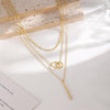 Layered Necklaces for Women 14K Gold Plated Dainty Stack Necklace - view 6