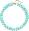 Colorful Chunky Beaded Necklace for Women with Acrylic Bead Choker Statement Necklace Cute Trendy Necklaces Jewelry Gifts - Mint Green