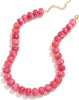 Colorful Chunky Beaded Necklace for Women with Acrylic Bead Choker Statement Necklace Cute Trendy Necklaces Jewelry Gifts - Rose Pink