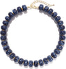 Colorful Chunky Beaded Necklace for Women with Acrylic Bead Choker Statement Necklace Cute Trendy Necklaces Jewelry Gifts - Navy Blue