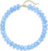 Colorful Chunky Beaded Necklace for Women with Acrylic Bead Choker Statement Necklace Cute Trendy Necklaces Jewelry Gifts - Sky Blue