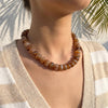 Colorful Chunky Beaded Necklace for Women with Acrylic Bead Choker Statement Necklace Cute Trendy Necklaces Jewelry Gifts - view 4