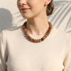 Colorful Chunky Beaded Necklace for Women with Acrylic Bead Choker Statement Necklace Cute Trendy Necklaces Jewelry Gifts - view 5