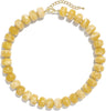 Colorful Chunky Beaded Necklace for Women with Acrylic Bead Choker Statement Necklace Cute Trendy Necklaces Jewelry Gifts - Yellow