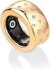 14K Gold Plated Smart Ring CZ Cover Compatible with Oura Ring Gen 4 - main view