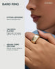 14K Gold Plated Smart Ring CZ Cover Compatible with Oura Ring Gen 4 - view 2