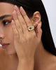 14K Gold Plated Smart Ring CZ Cover Compatible with Oura Ring Gen 4 - view 5