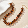 Chunky Beaded Necklace for Women Boho Collar Statement Necklace Large Round Resin Beads Choker Necklaces Jewelry Gifts - view 4