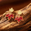 Fall Earrings for Women with Maple Leaf as Autumn Gifts - view 4