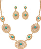 Western Jewelry Set for Women Cowgirl Western Necklace with Earrings - B-Gold