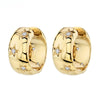 Gold Color Big Hoop Earrings for Women Zircon Star Round Circle Piercing Earrings Party Jewelry Accessories - Image 1