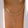 bls-miracle Bohemia Gold Color Multiple Styles Necklace For Women Trendy Multi-Layer Crystal Pendant Necklaces Set Jewelry Gifts