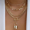 bls-miracle Bohemia Gold Color Multiple Styles Necklace For Women Trendy Multi-Layer Crystal Pendant Necklaces Set Jewelry Gifts