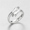fuyo Korean Daisy Flower Elegant Opening Rings Women Adjustable Wedding Party Engagement Finger Rings Statement Jewelry Gift