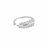 fuyo Korean Daisy Flower Elegant Opening Rings Women Adjustable Wedding Party Engagement Finger Rings Statement Jewelry Gift
