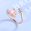 fuyo Korean Daisy Flower Elegant Opening Rings Women Adjustable Wedding Party Engagement Finger Rings Statement Jewelry Gift