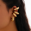 Twisted Chunky Tube Ear Cuffs in a Four Piece Set