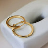 Round Hoop Earrings with a Classic Circle Design