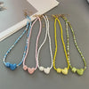 Geometric Seed Bead Choker Necklace