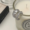 Double Layer Ear Cuff with Rhinestone Detail