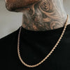 Chain Necklace with Rope Figaro and Cuban Style Options