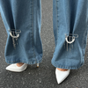 Imitation Pearl Chain Accessory with Tassel and Pin Details