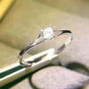 Minimalist Ring with 4 mm Cubic Zirconia Detail