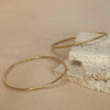 Smooth Round Hoop Earrings in 12 mm to 70 mm Size Options