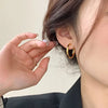Round Hoop Earrings with a Classic Circle Design