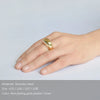 Geometric Arc Ring in Size 5 to 8 Options