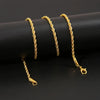 Chain Necklace with Rope Figaro and Cuban Style Options