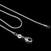 1 mm Snake Chain Necklaces in a 10 Piece Pack with 16 to 30 Inch Length Options