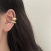 Double Layer Ear Cuff with Rhinestone Detail