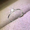 Minimalist Ring with 4 mm Cubic Zirconia Detail