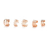 Leaf and Geometric Non Piercing Ear Cuffs in a Five Piece Set