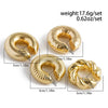 Twisted Chunky Tube Ear Cuffs in a Four Piece Set