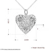 Photo Frame Pendant Necklace with a Snake Chain
