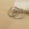 Smooth Round Hoop Earrings in 12 mm to 70 mm Size Options