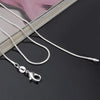 1 mm Snake Chain Necklaces in a 10 Piece Pack with 16 to 30 Inch Length Options