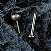 Threadless Flat Back Stud with 2 mm to 4 mm CZ Detail in 18G and 16G Options