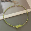 Geometric Seed Bead Choker Necklace