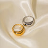 Geometric Arc Ring in Size 5 to 8 Options